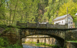 В Сосновом Бору в этом году отремонтируют пешеходный мост через реку Коваш