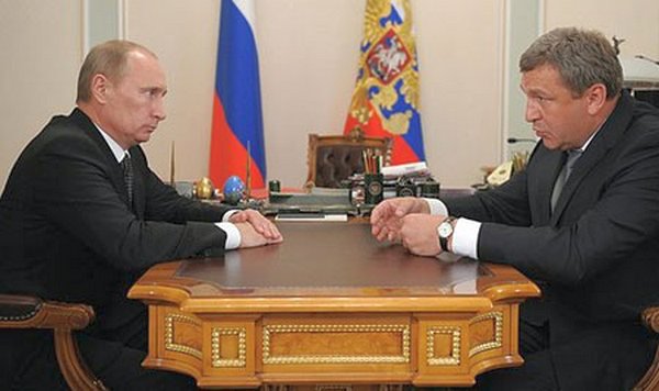 Игорь Албин и президент Российской Федерации Владимир Путин